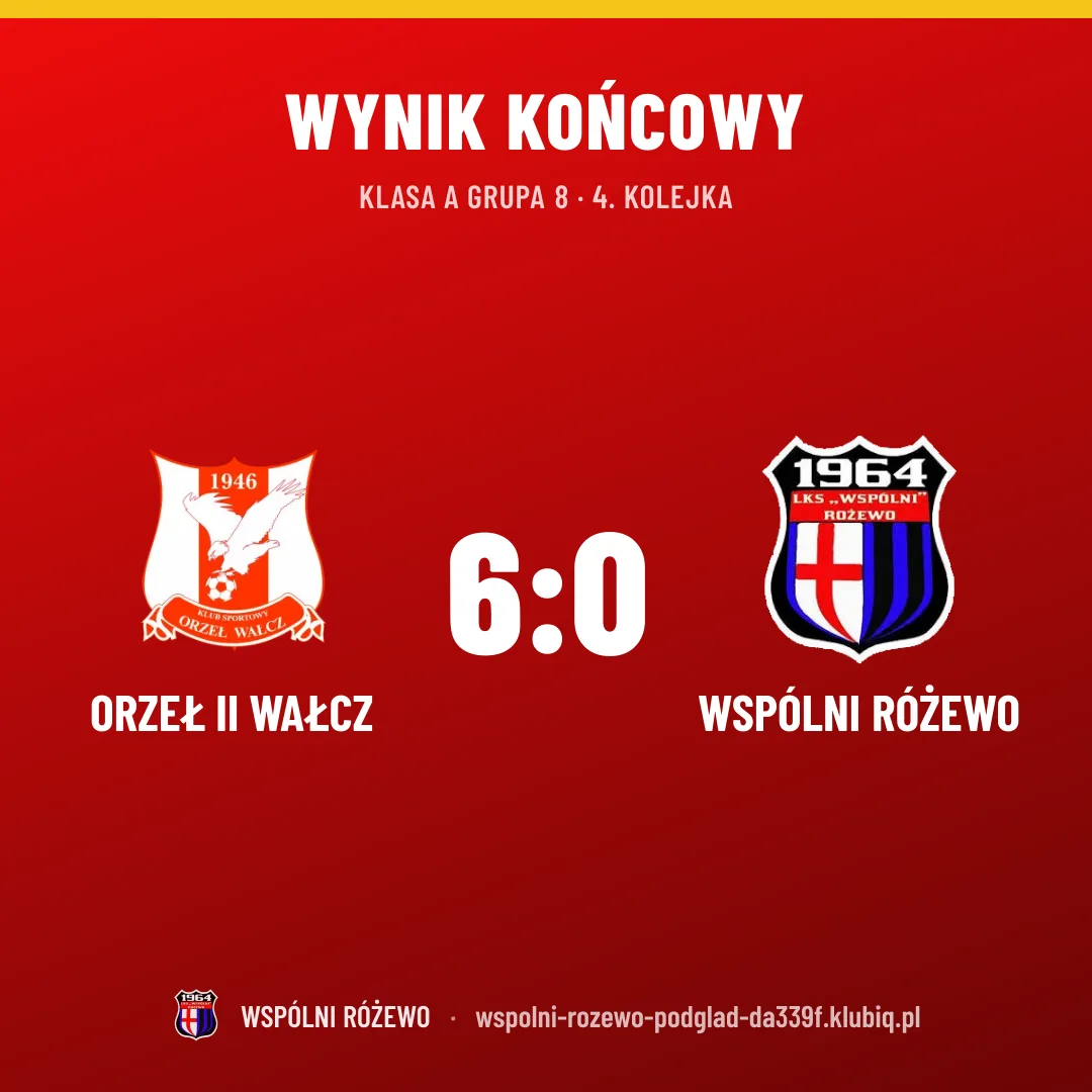 Orzeł II Wałcz 6:0 WSPÓLNI Różewo